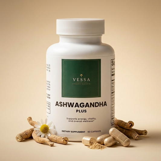 Ashwagandha Plus — Stress, Energy & Vitality Support (60 Capsules)