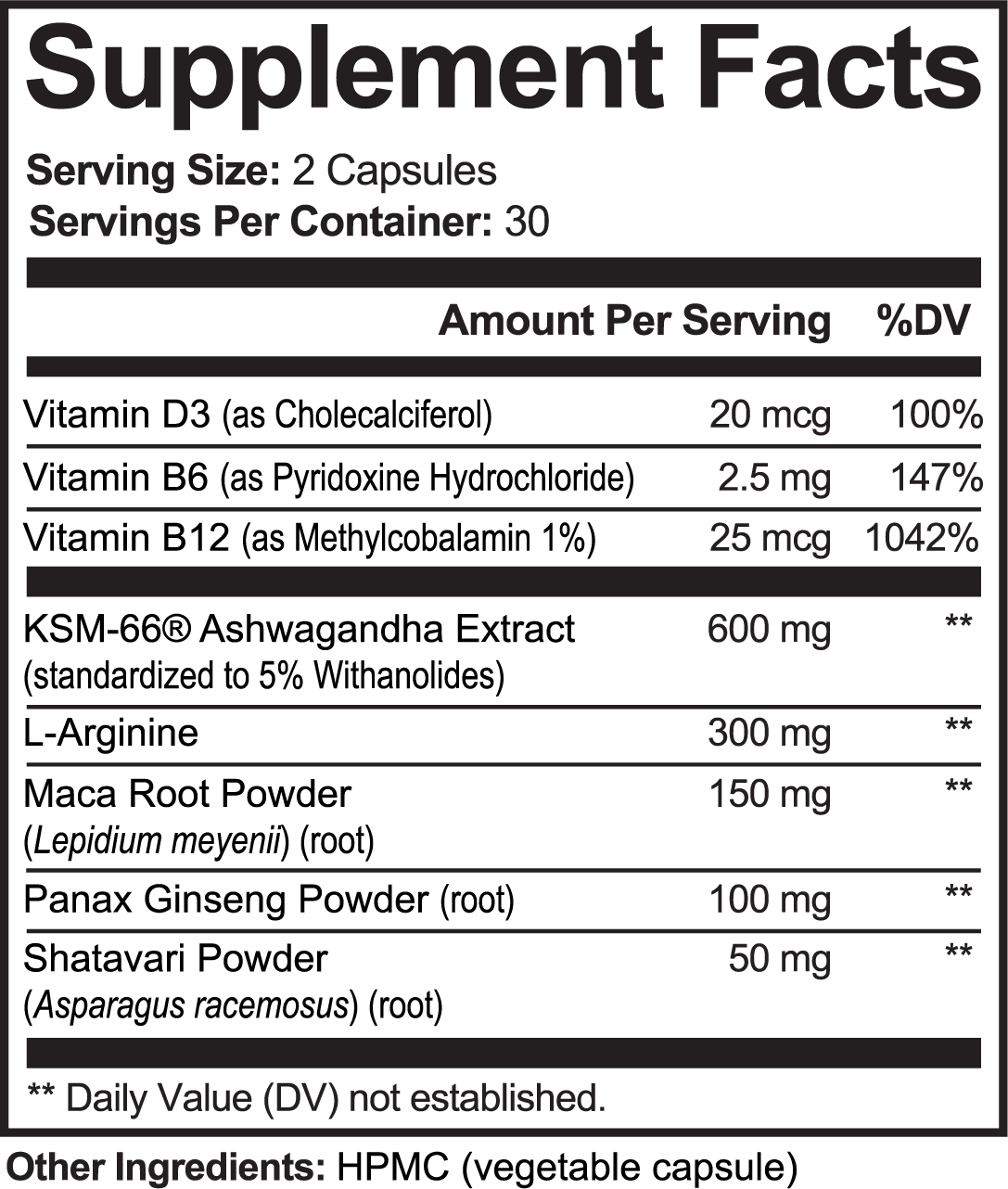 Ashwagandha Plus — Stress, Energy & Vitality Support (60 Capsules)